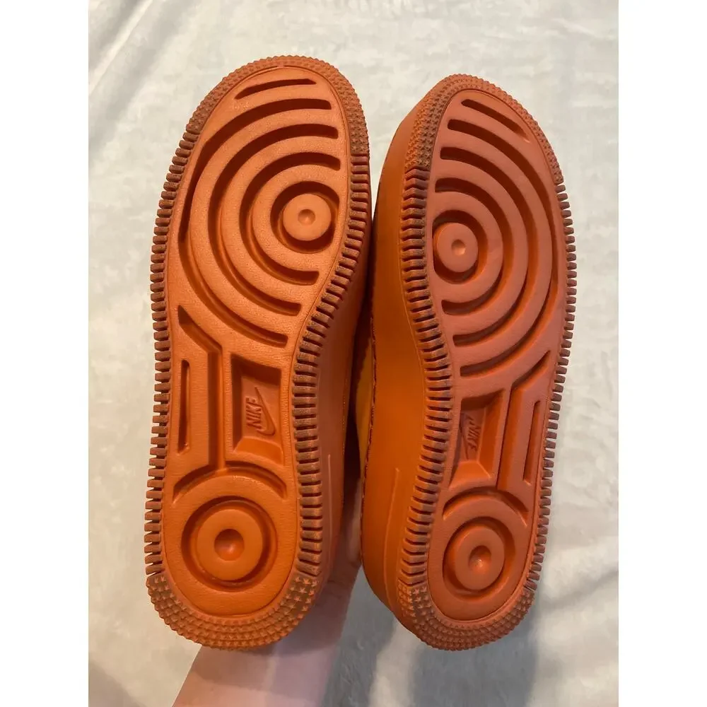 NIKE Air Force 1 “Lover” Sneakers US 6 Cinder Orange AO1523-800 Slip On Shoes - Picture 8 of 9